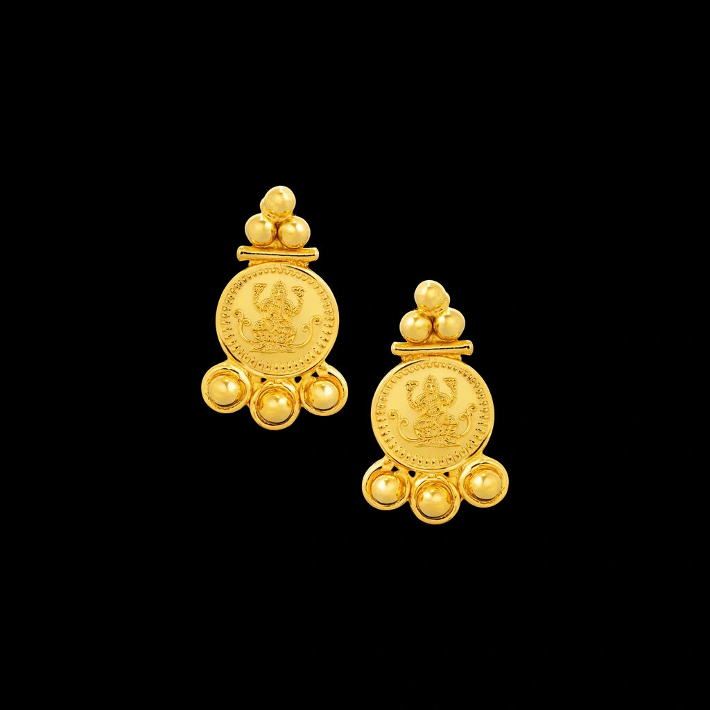 Golden Hanging Stud PGST145-09