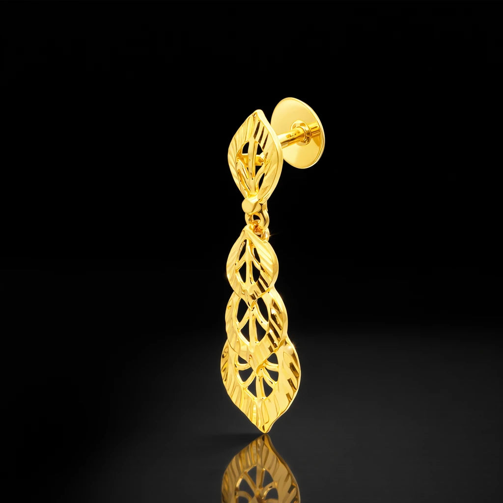 Golden Hanging Stud PGHST282-001