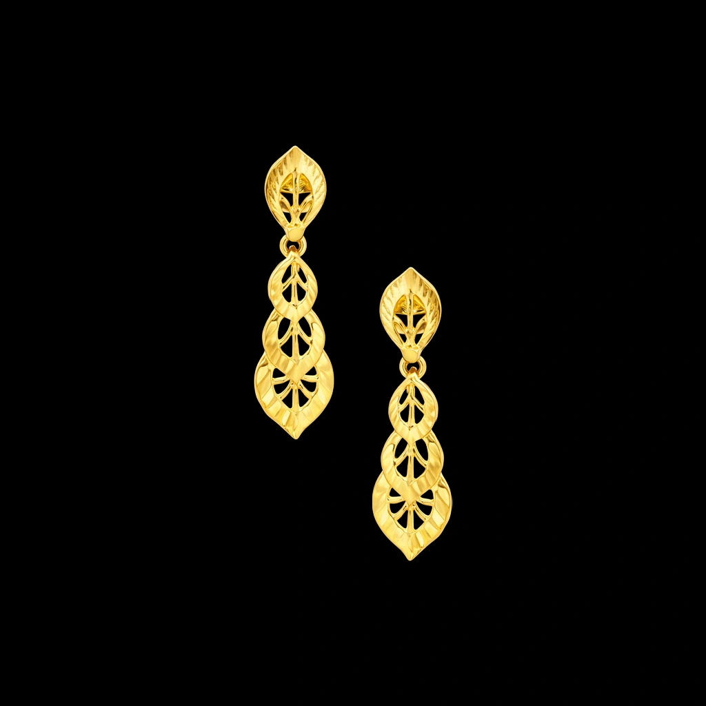 Golden Hanging Stud PGHST282-001