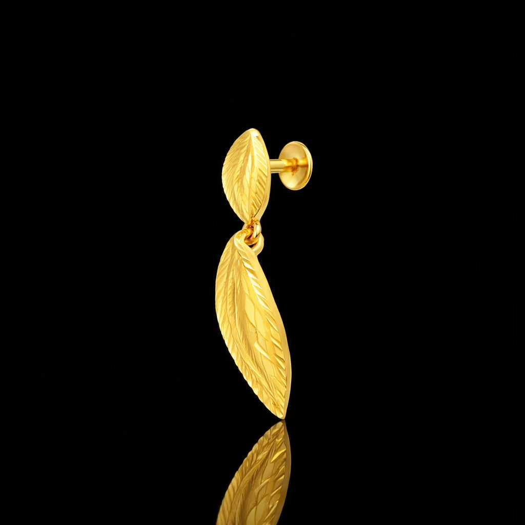 Golden Hanging Stud PGHST351-001