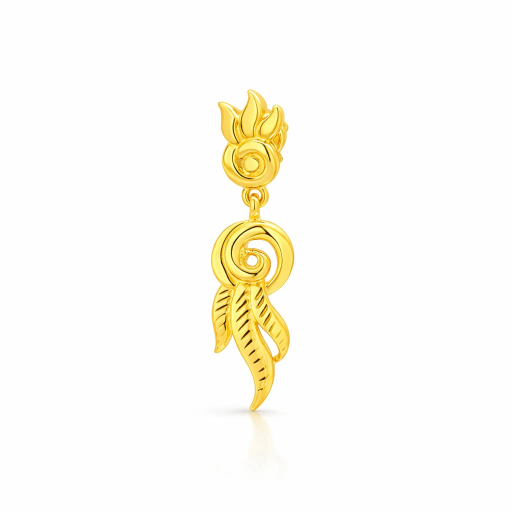 Golden Hanging Stud PGHST311-001