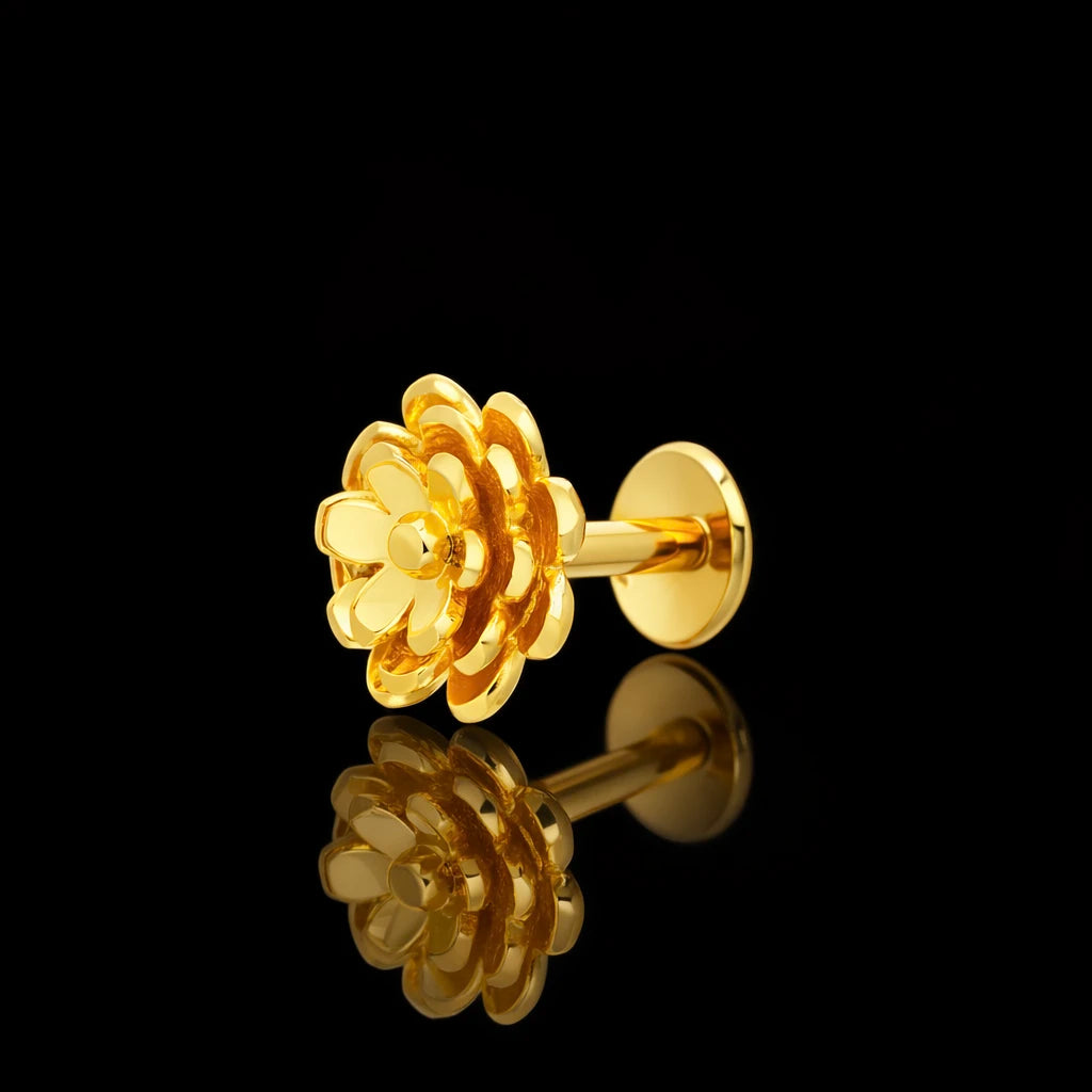 Golden Hanging Stud PGST221-07