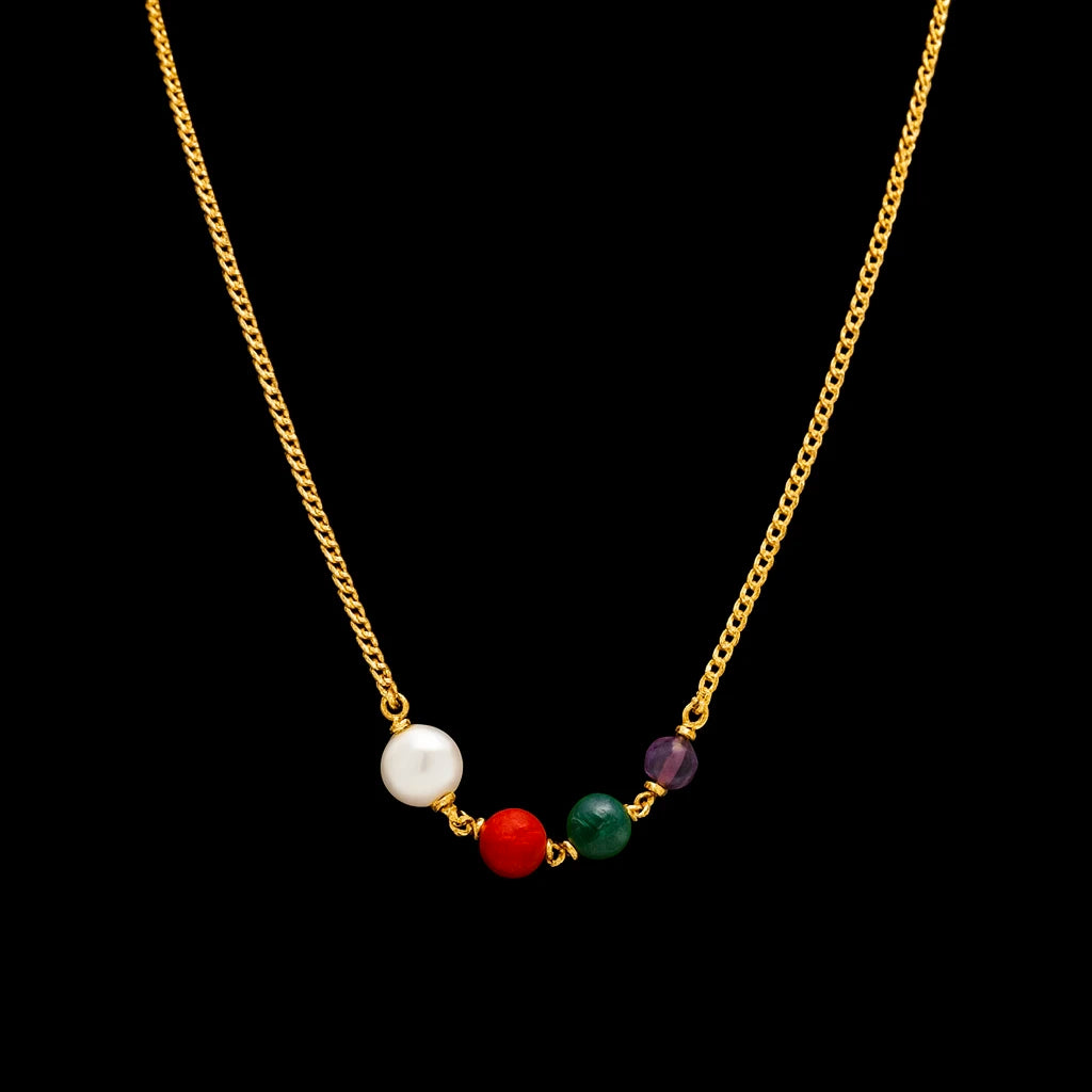 White Bead Necklace PPNS9M-083