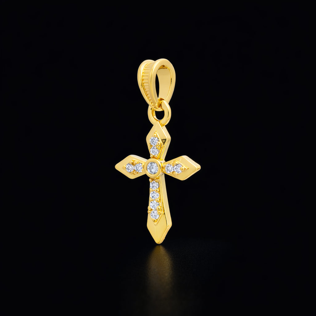 Stone Cross Pendant PSLT98W-031