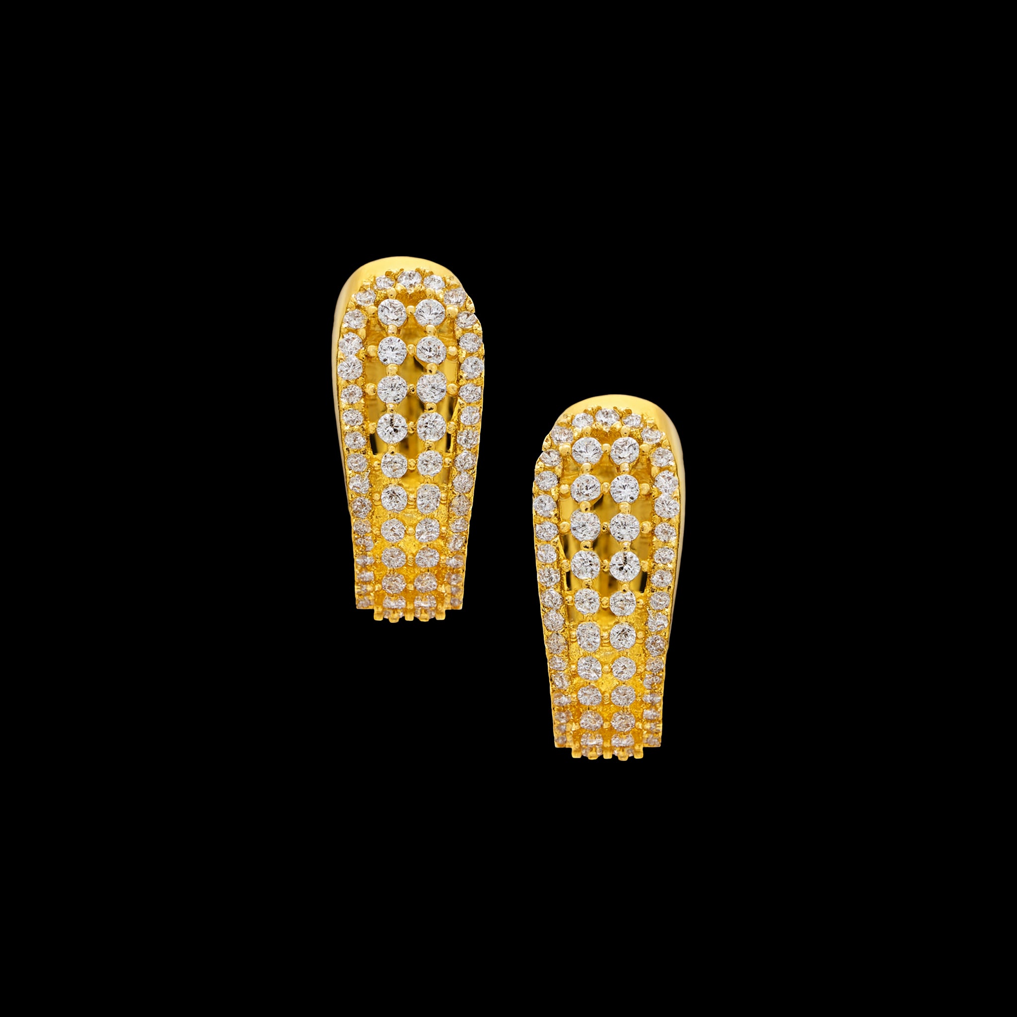 Designer Stone Ring Stud Earrings