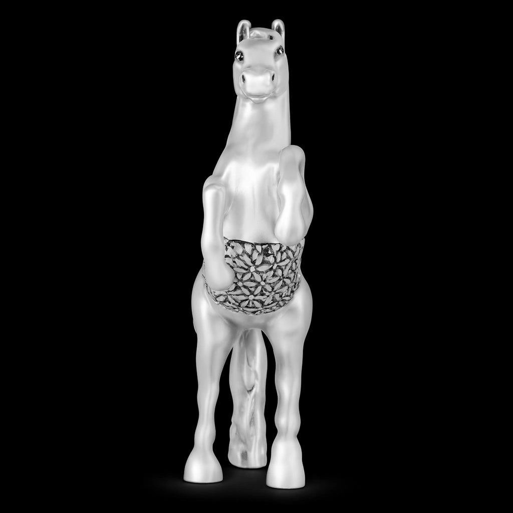 Majestic Rearing Horse Figurine – Silver Finish PIDRSHR2-007