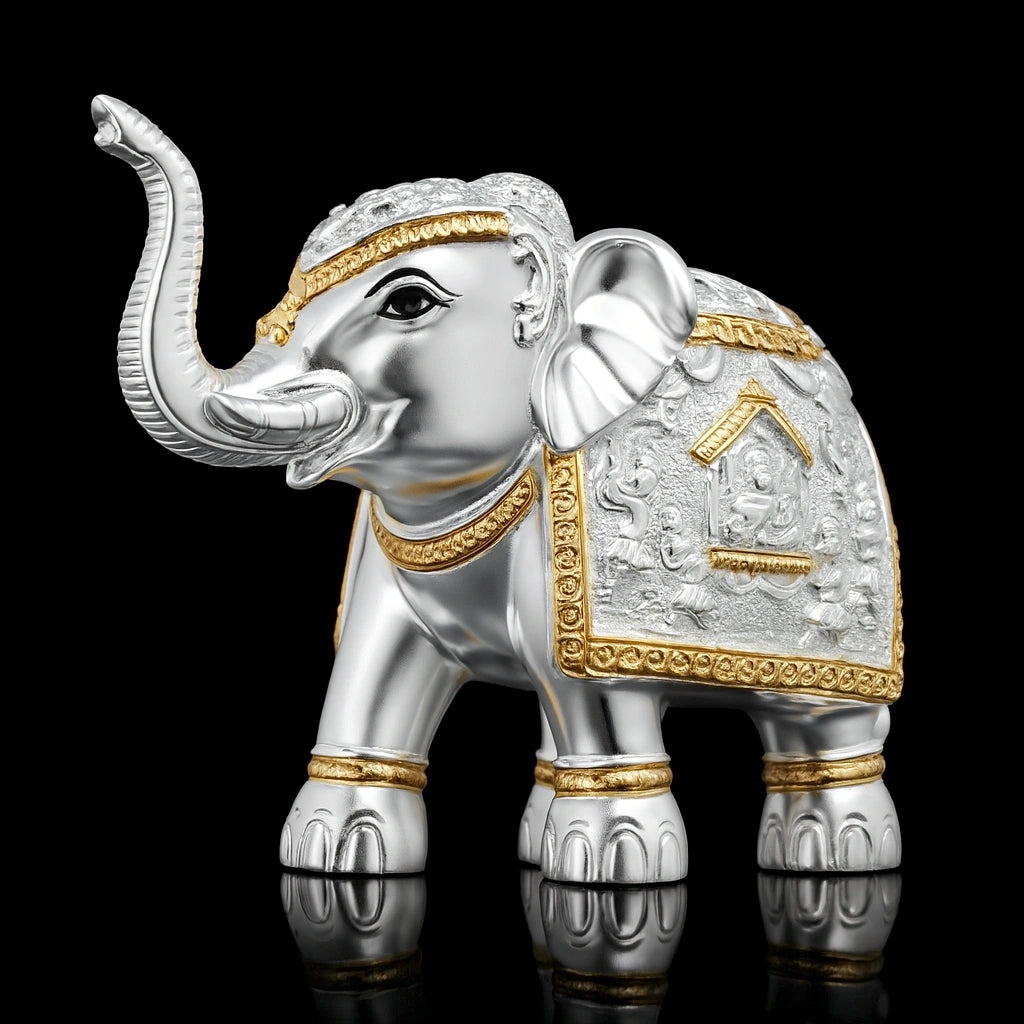 Silver Elephant Figurine PIDRSEL10-002