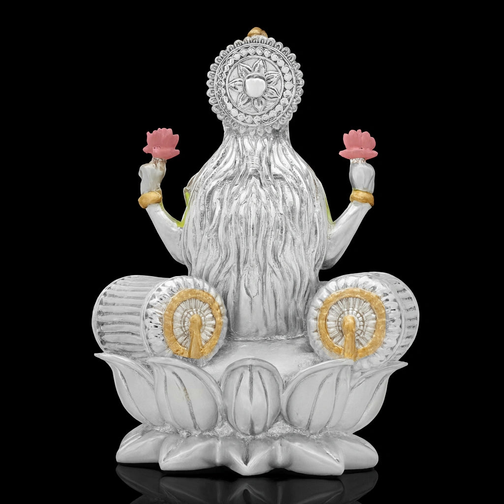 Blessings of Wealth – Lakshmi Lotus Sculpture PIDRSL24-005