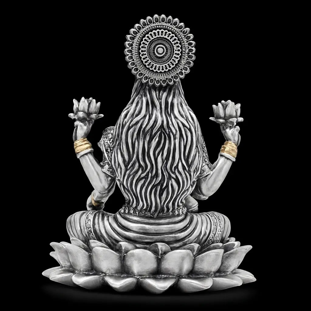 Divine Lakshmi Statue on Lotus Pedestal PIDRSL27-005
