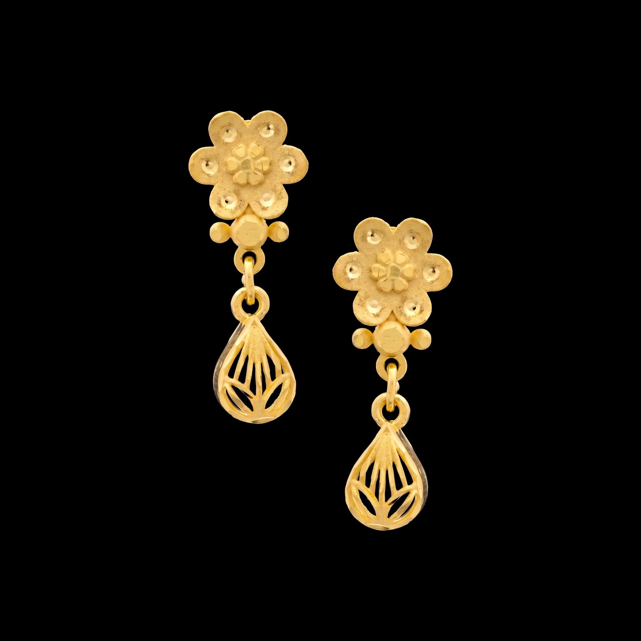 Golden Hanging Stud PGHST394-001