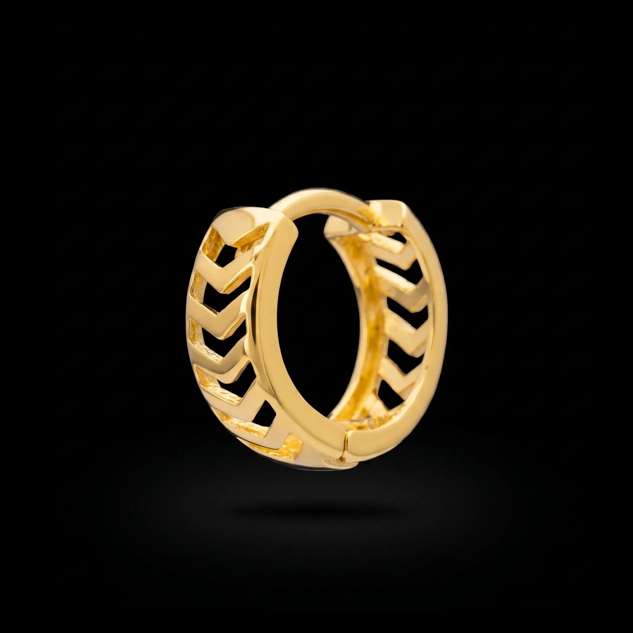 Golden Hoop Earring PGRST33-09