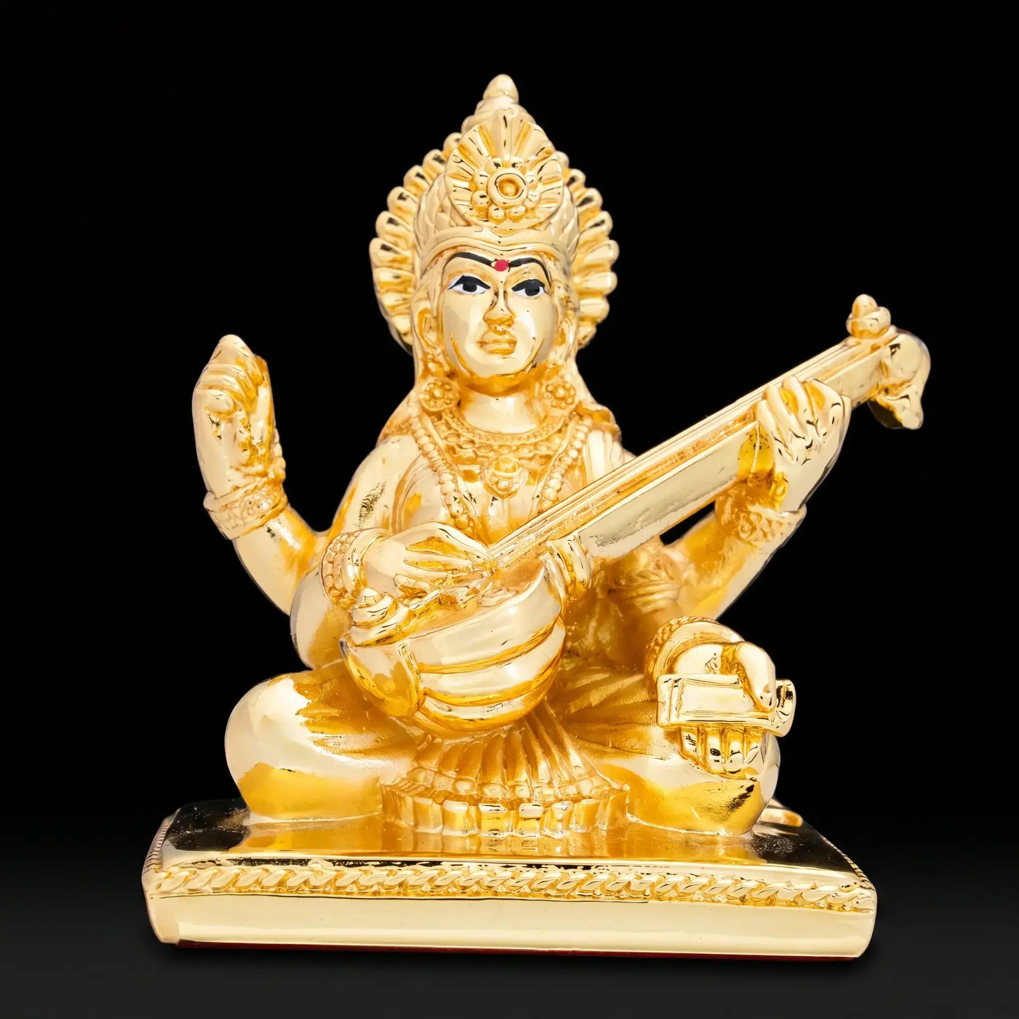 Goddess Saraswati Golden Idol PIDRGSA5-053
