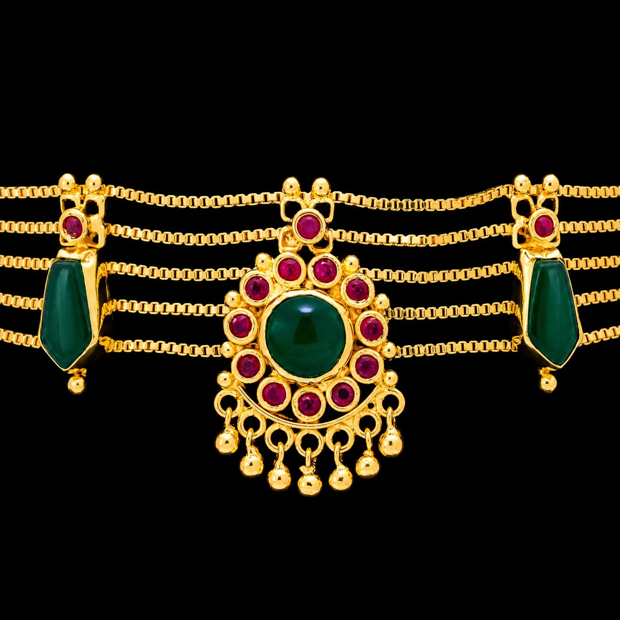 Palakka Nagapadam Stone Necklace PSPKNNG7-0301