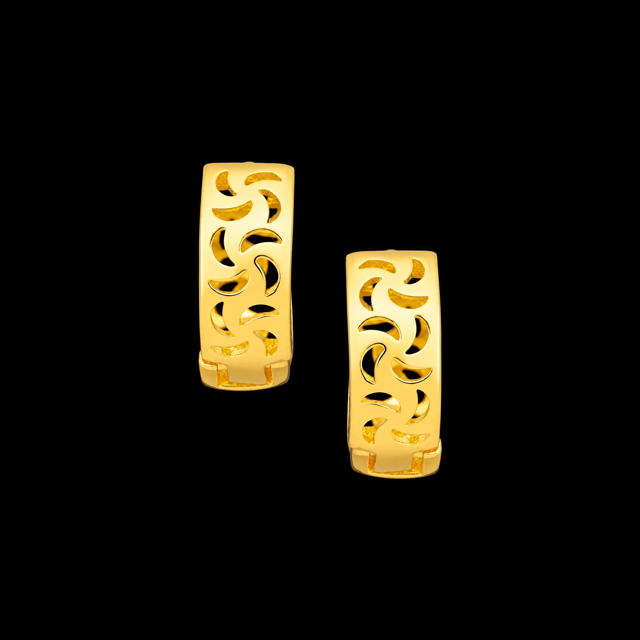 Golden Hoop Earring PGRST34-09