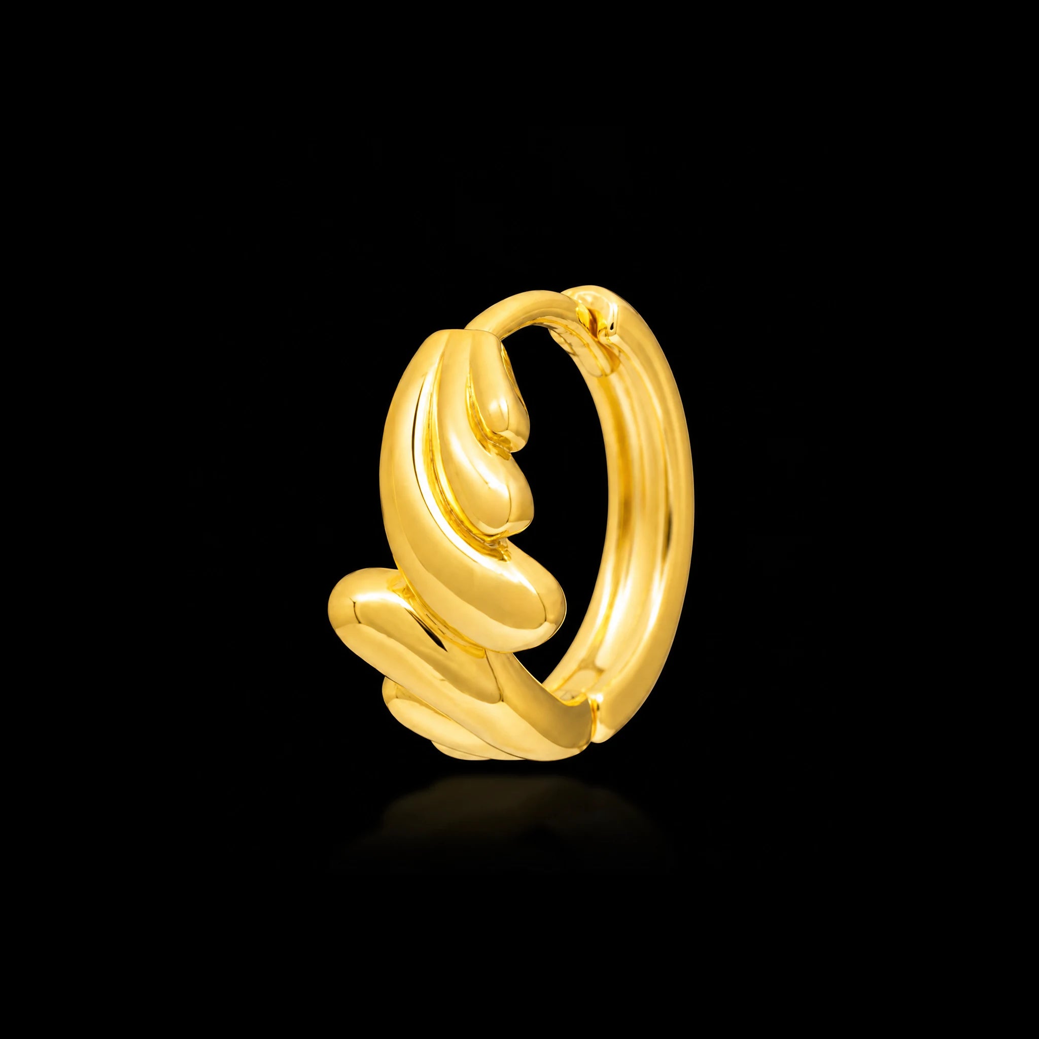 Golden Hoop Earring PGRST36-09