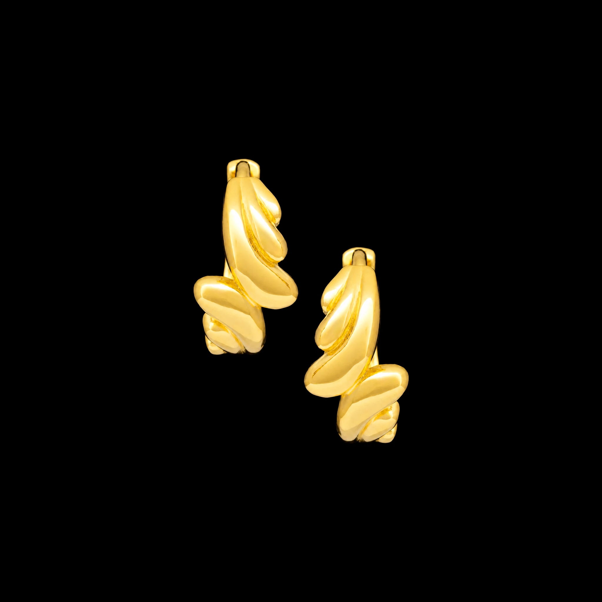 Golden Hoop Earring PGRST36-09