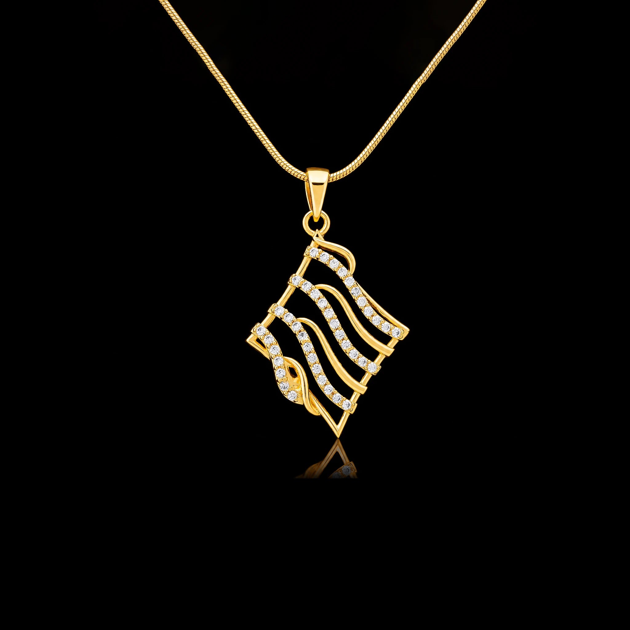 Golden Stone Pendant PSLT54W-051