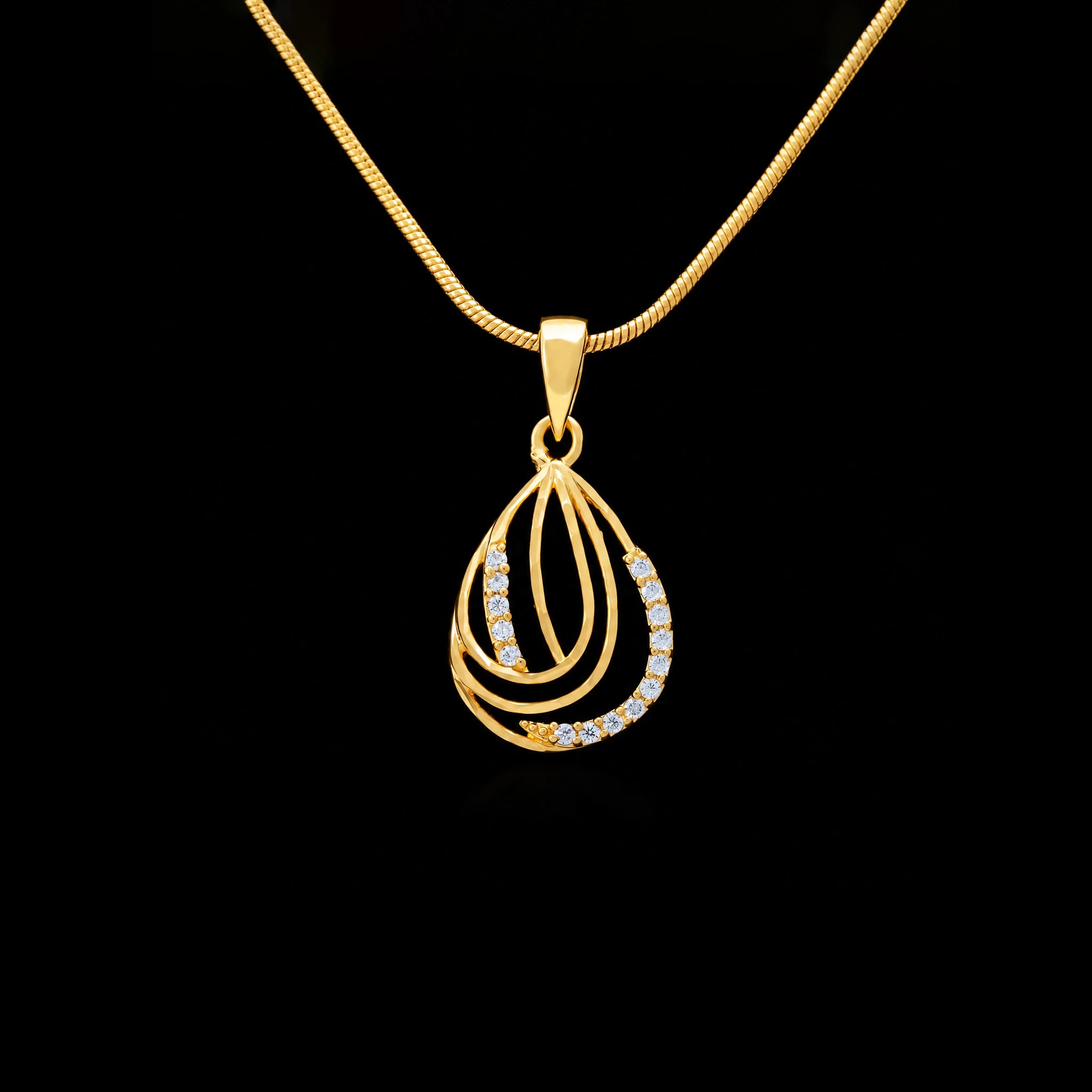 Golden Stone Pendant PSLT103W-031
