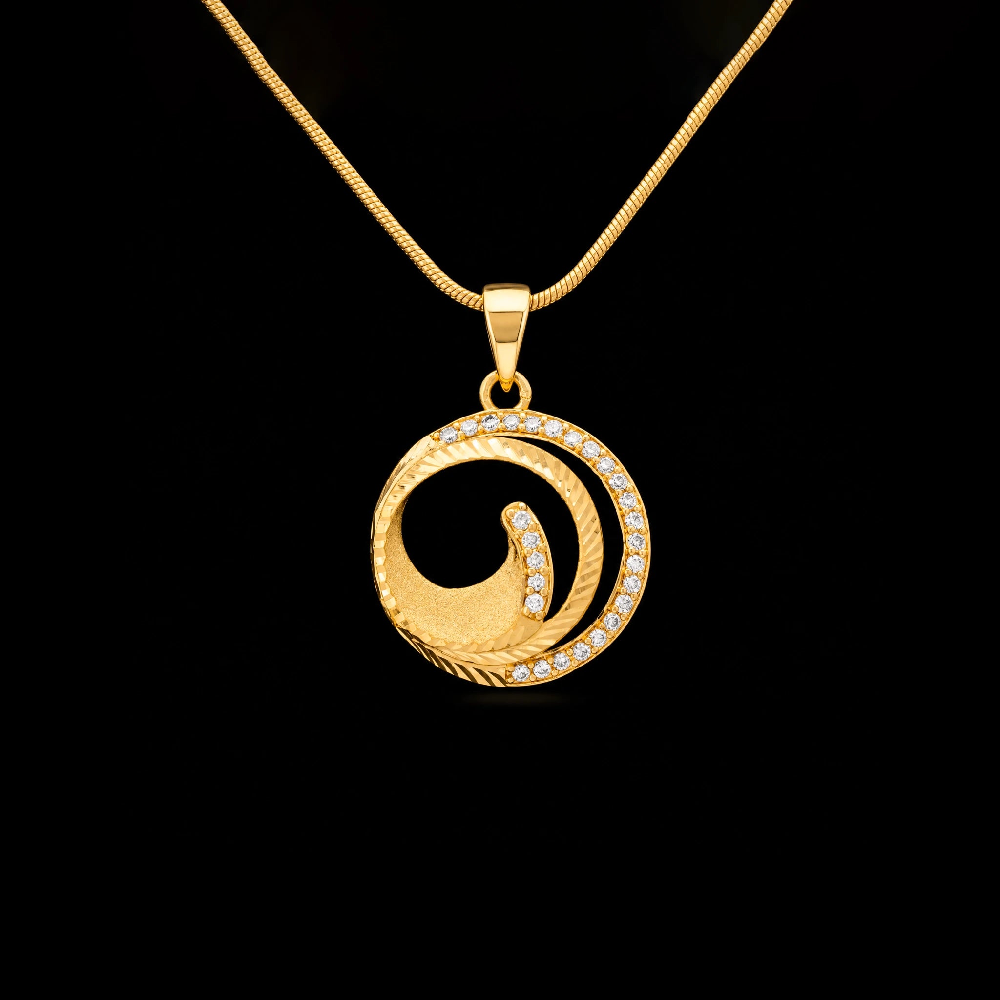 Golden Stone Pendant PSLT56W-051