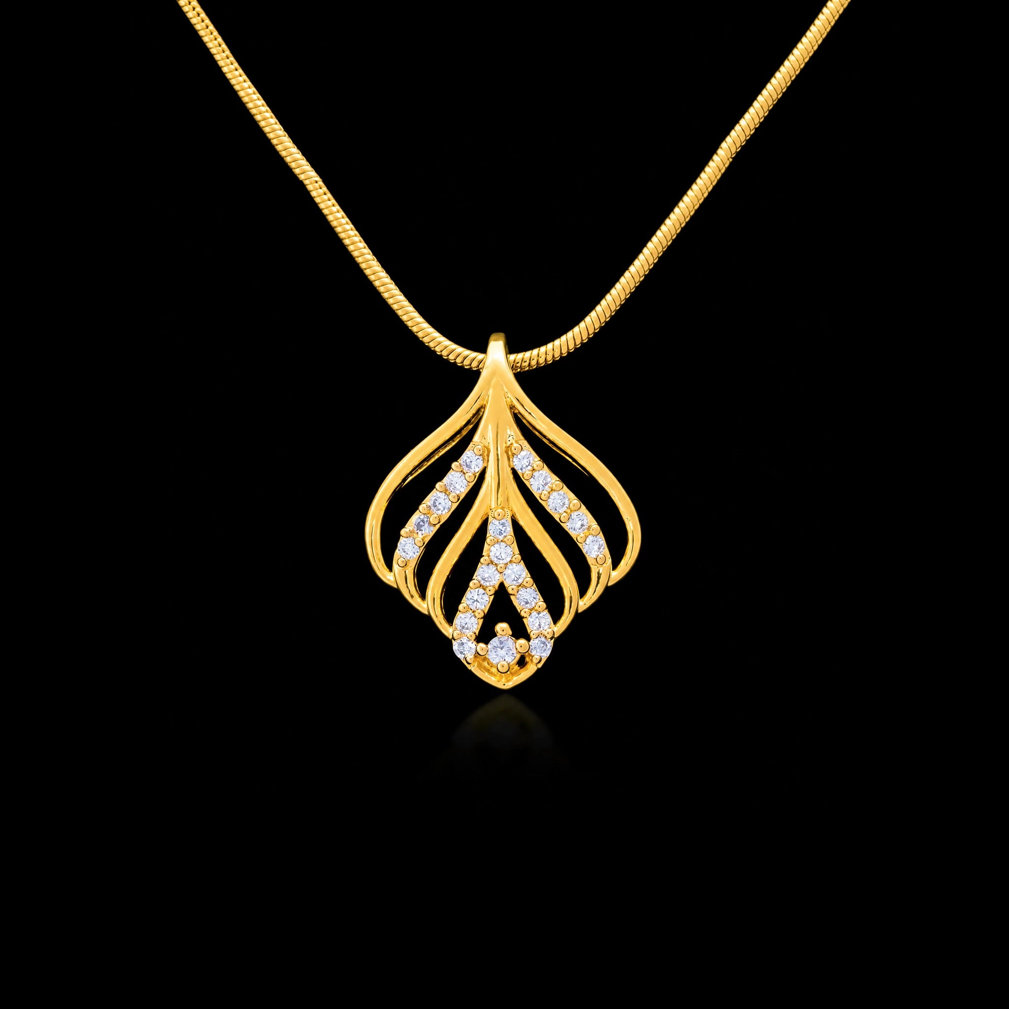 Golden Stone Pendant PSLT101W-031