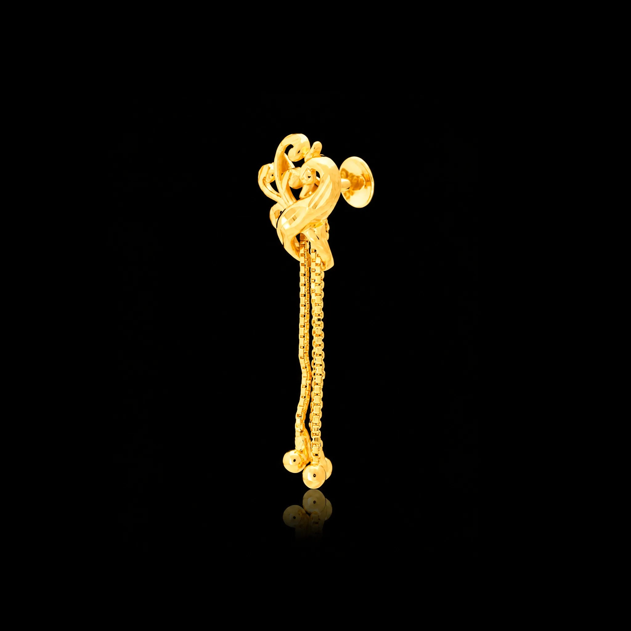Golden Hanging Stud PGHST48-021