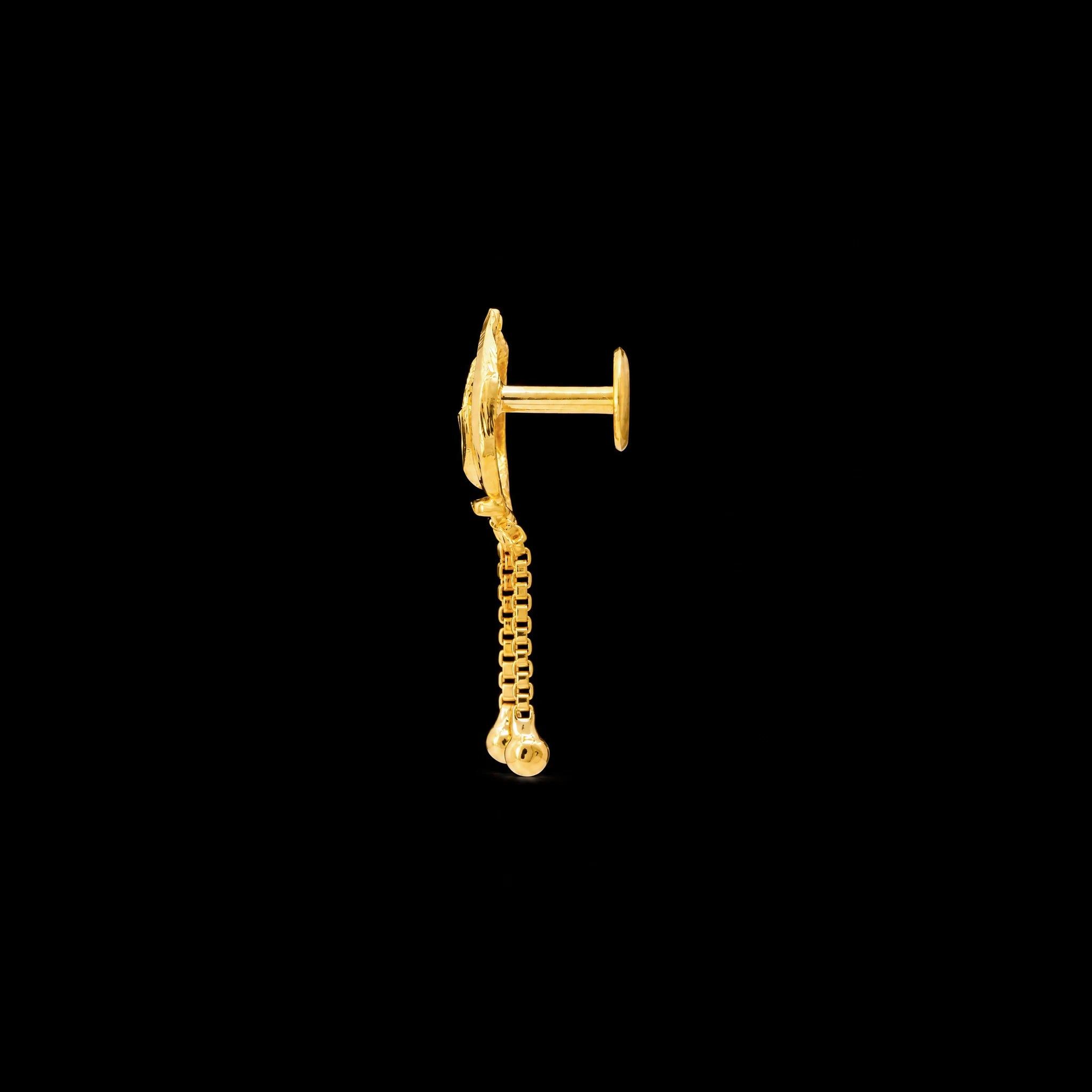 Golden Hanging Stud PGHST327-09