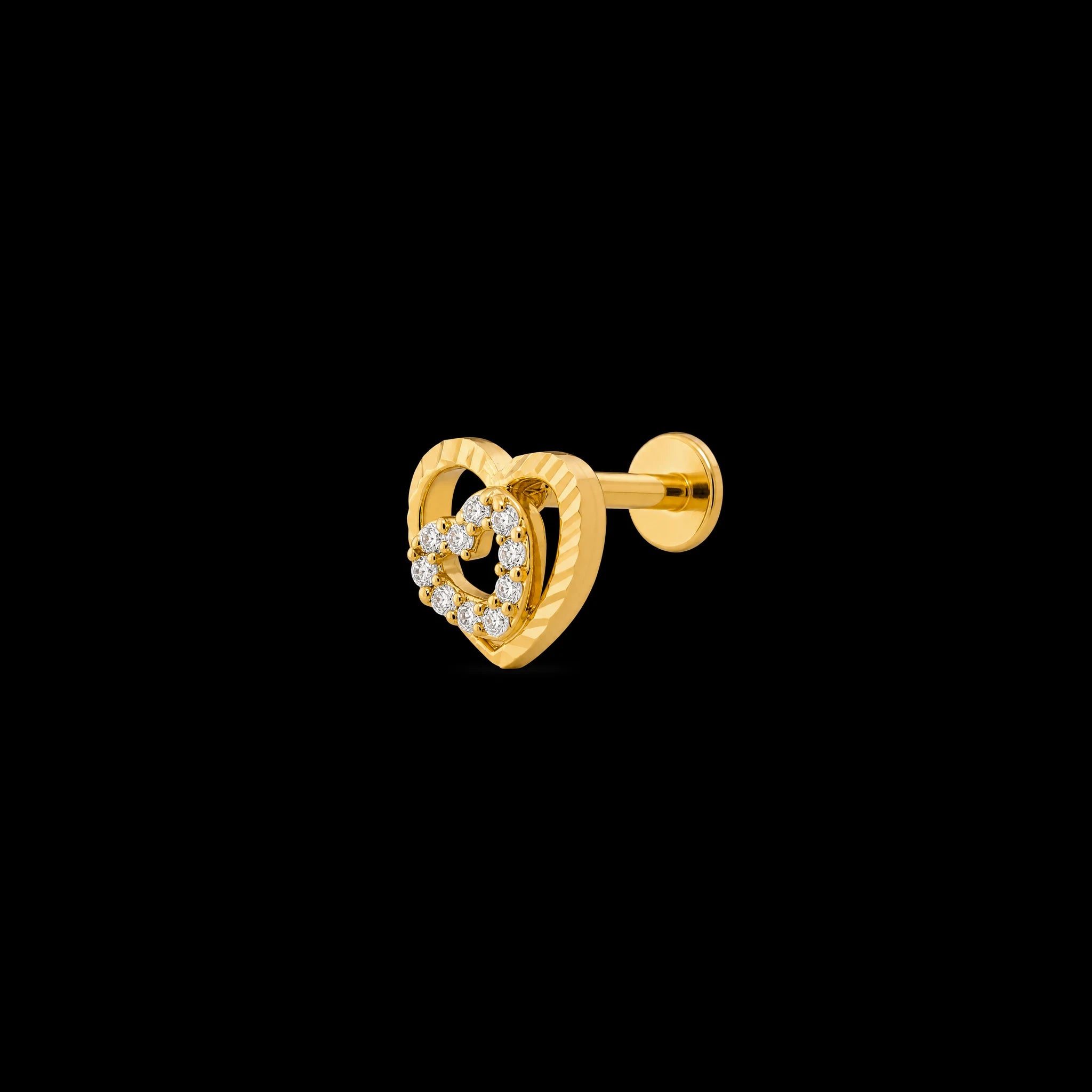 Stone stud PSST591W-001