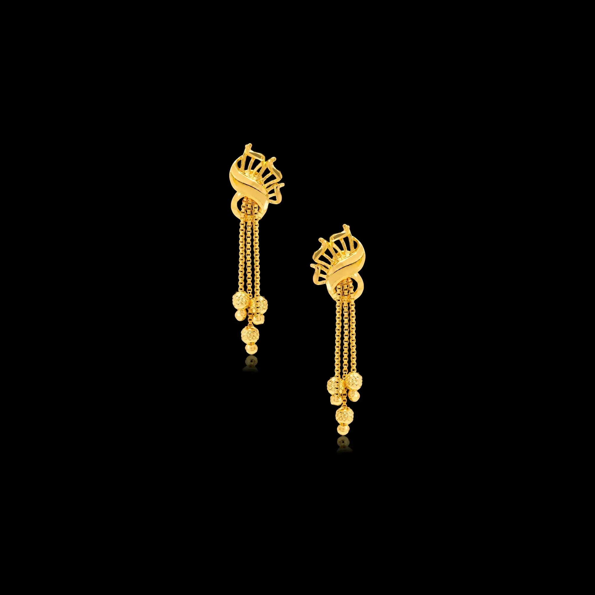 Golden Hanging Stud PGHST57-021