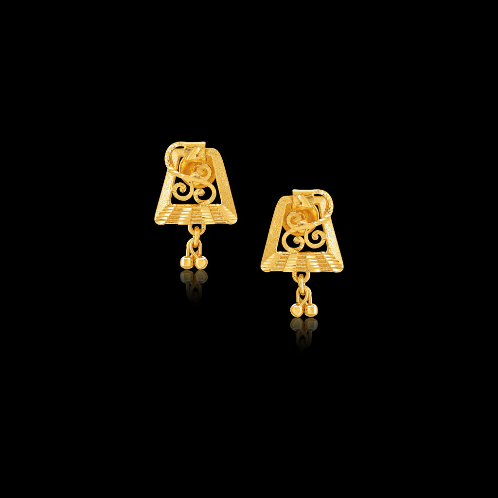 Golden Hanging Stud PGHST347-09