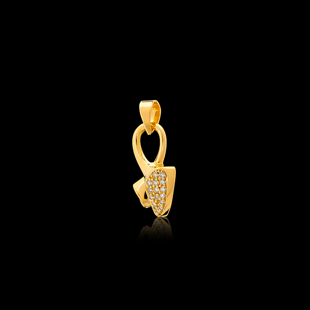 24CT Gold Layered Pendant PSLT22W-021