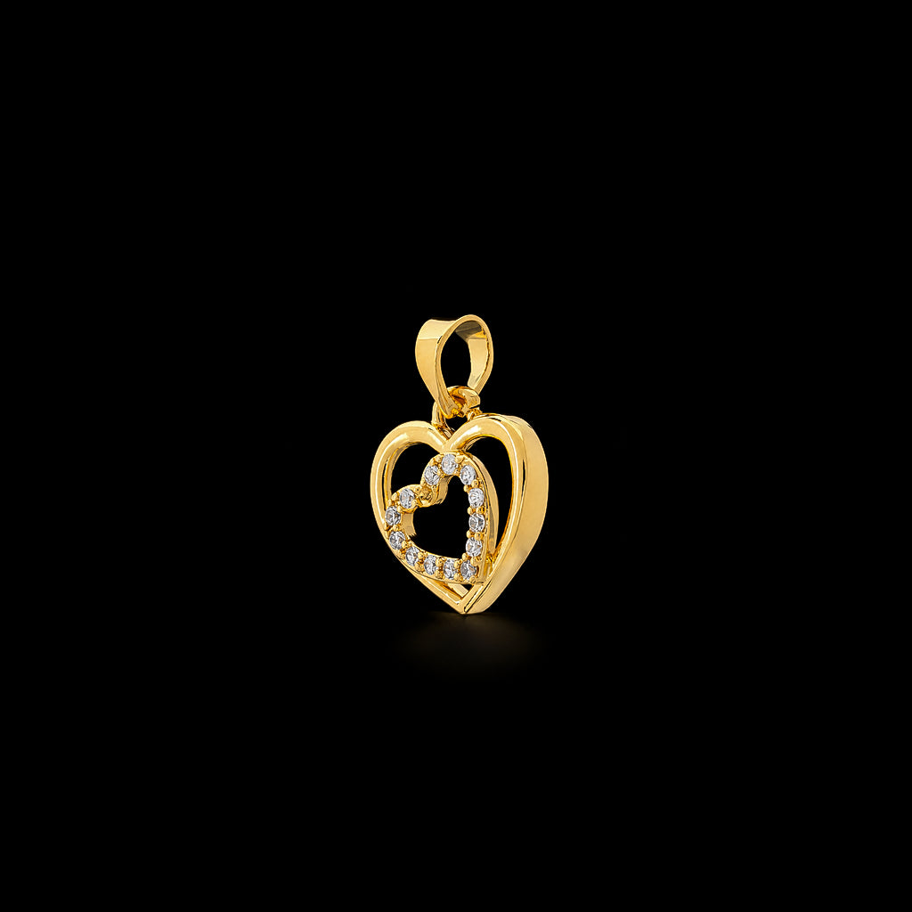 24CT Gold Layered Pendant PSLT104W-011