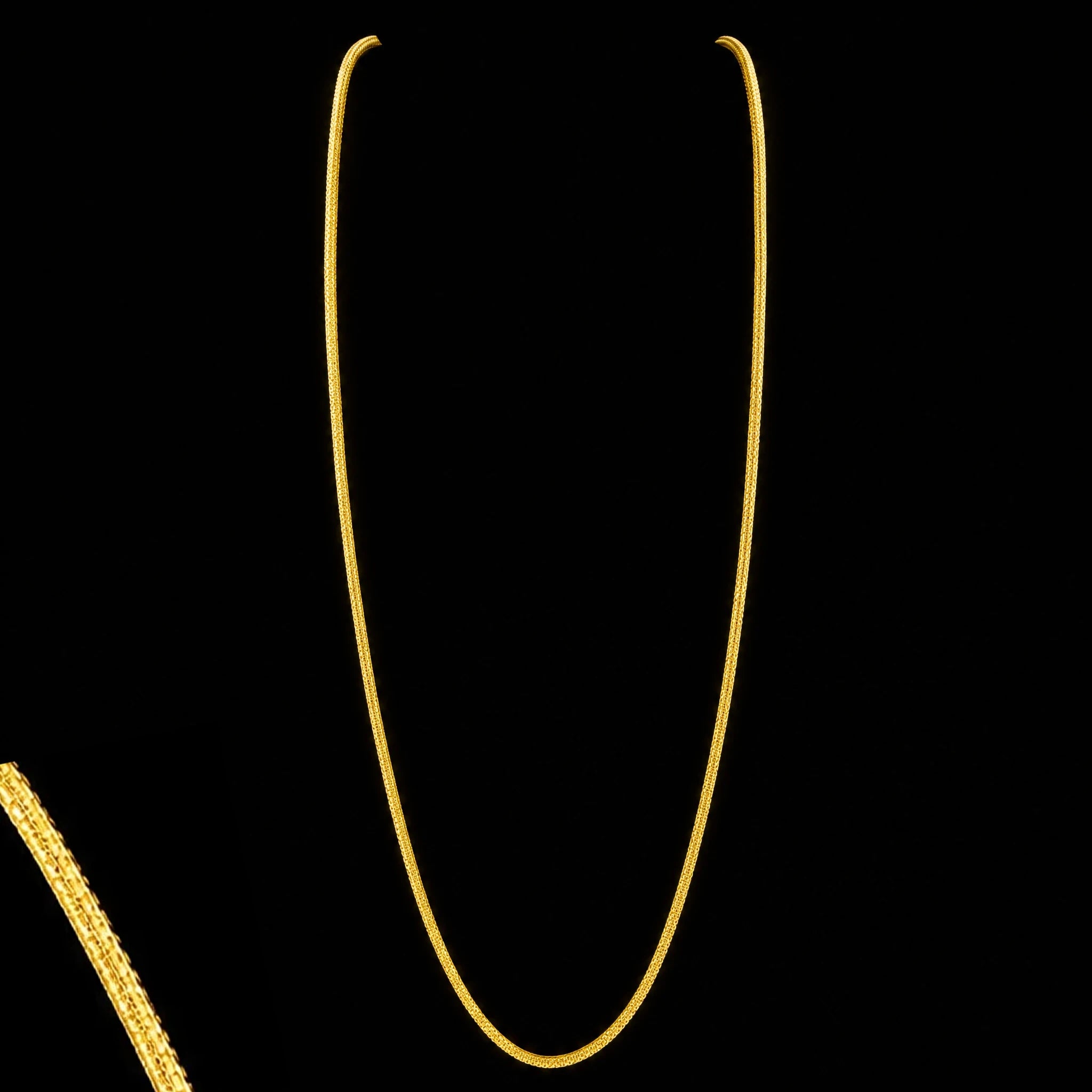 Snake Micro Line Chain Gold Layered