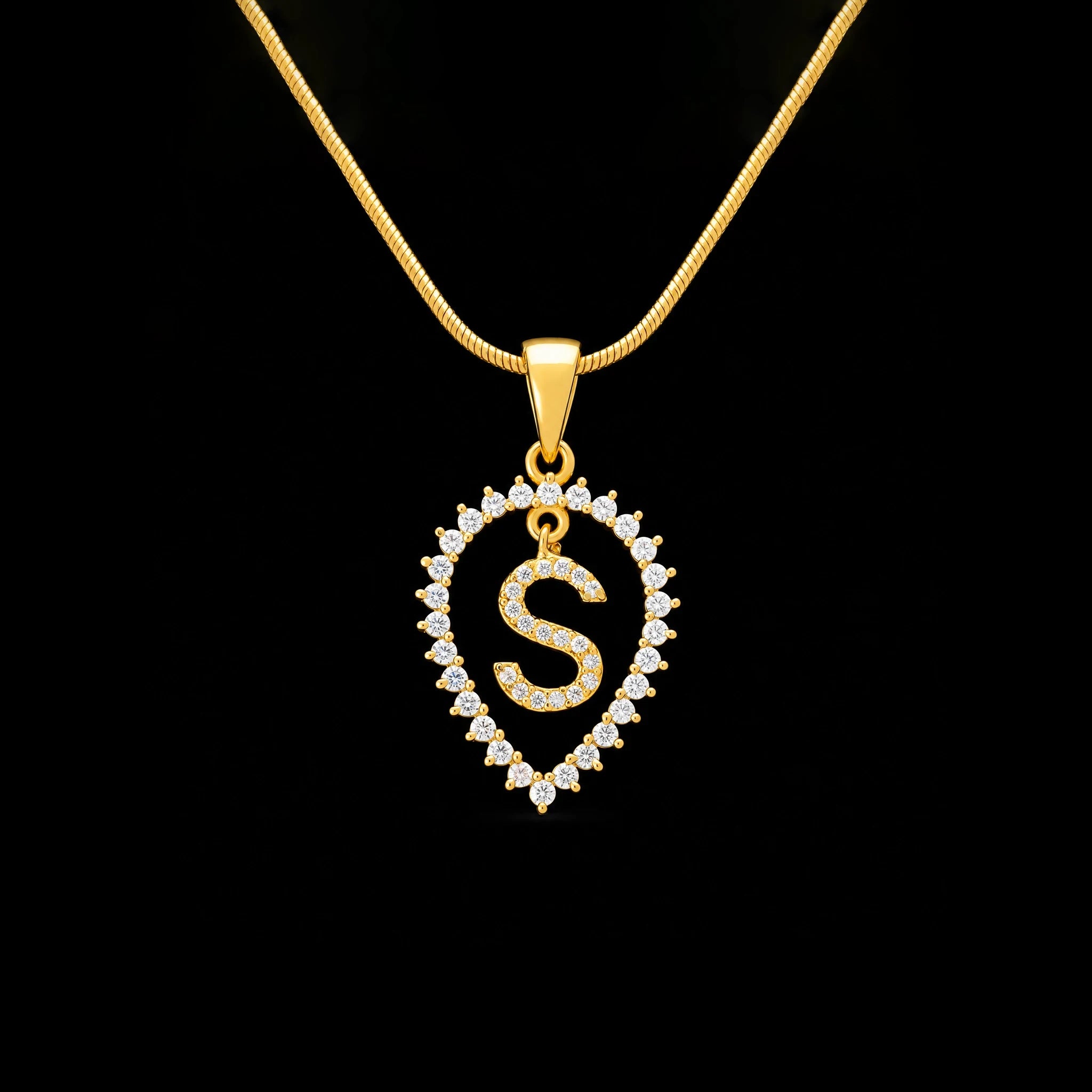 24CT Gold Layered Pendant PSLT39W-002