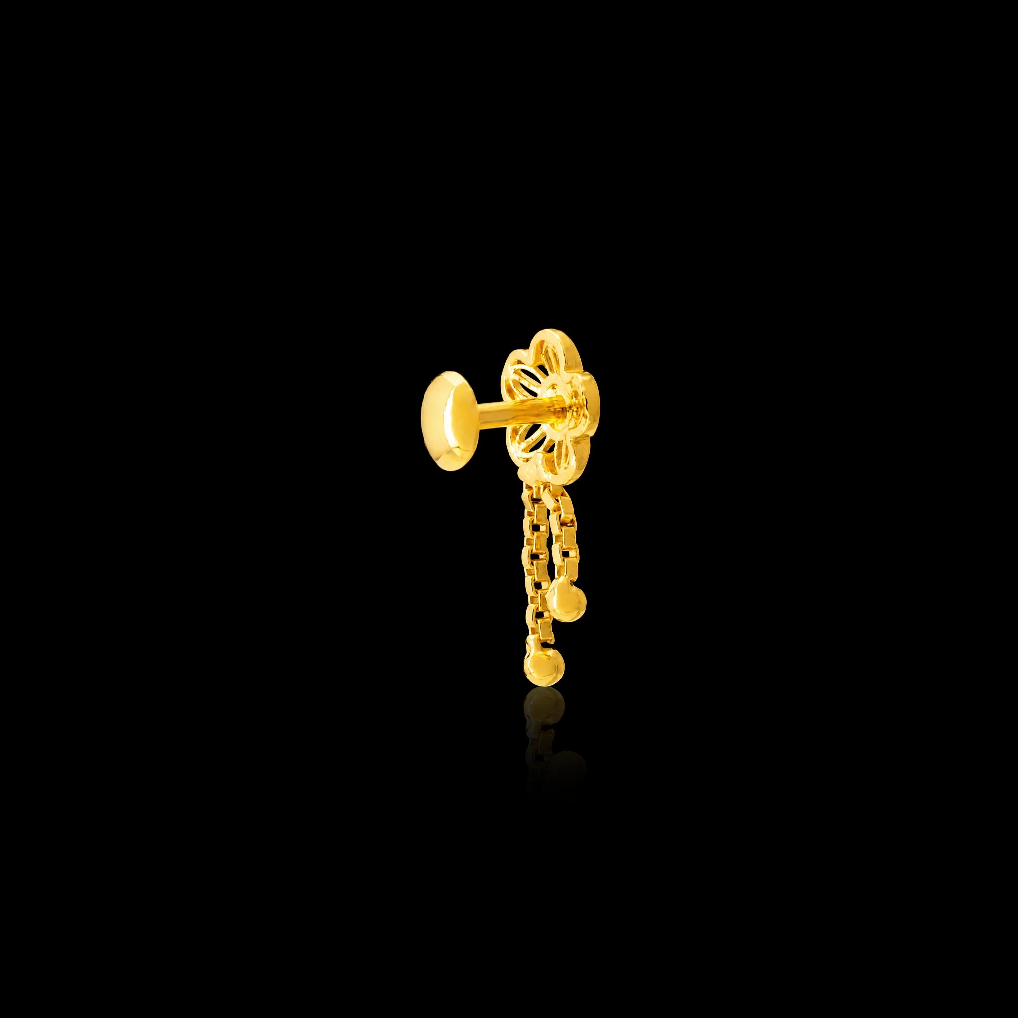 Golden Hanging Stud PGHST316-09