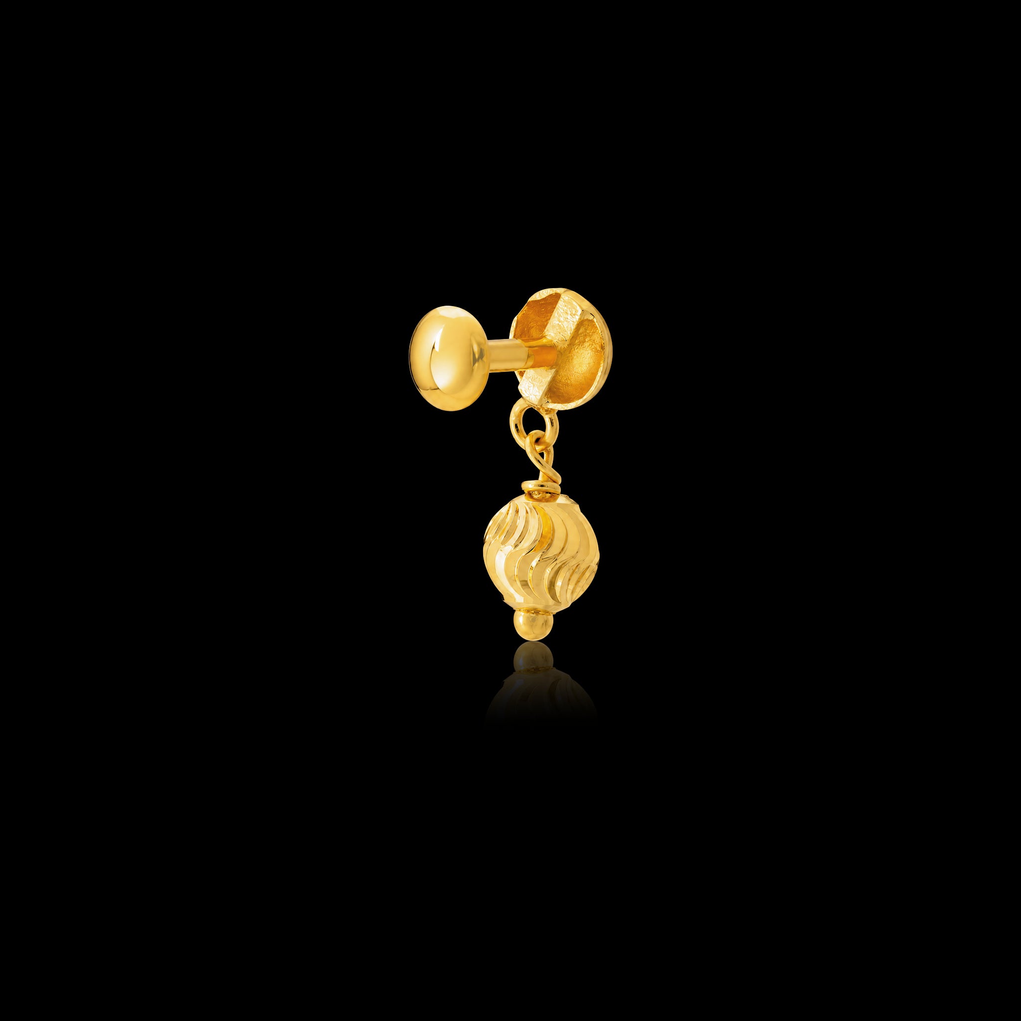 Golden Hanging Stud PGHST24-07