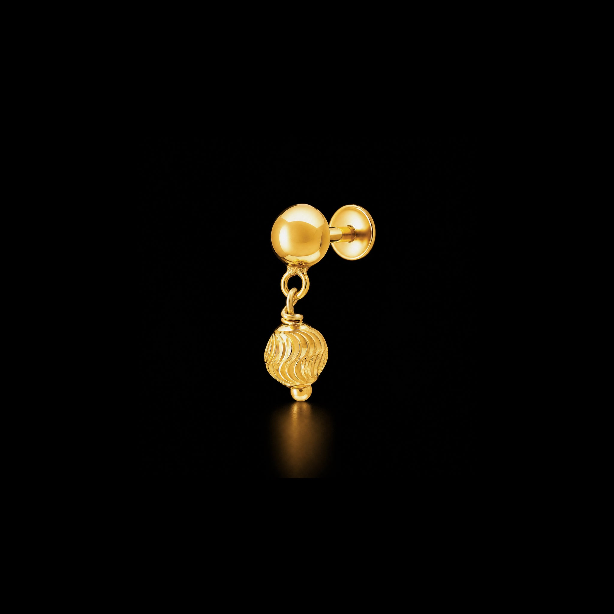 Golden Hanging Stud PGHST24-07