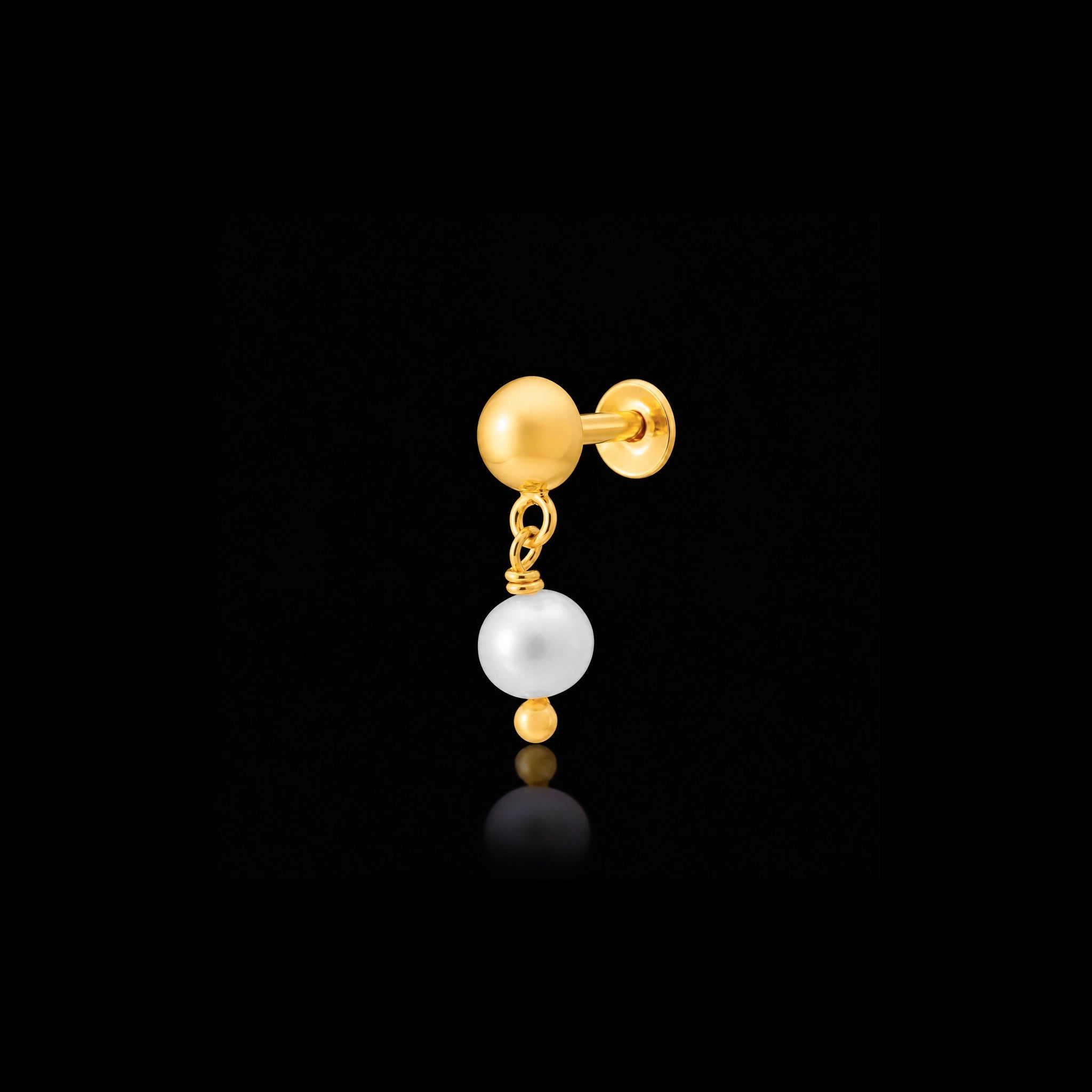 Golden Hanging Stud PGHST398-001