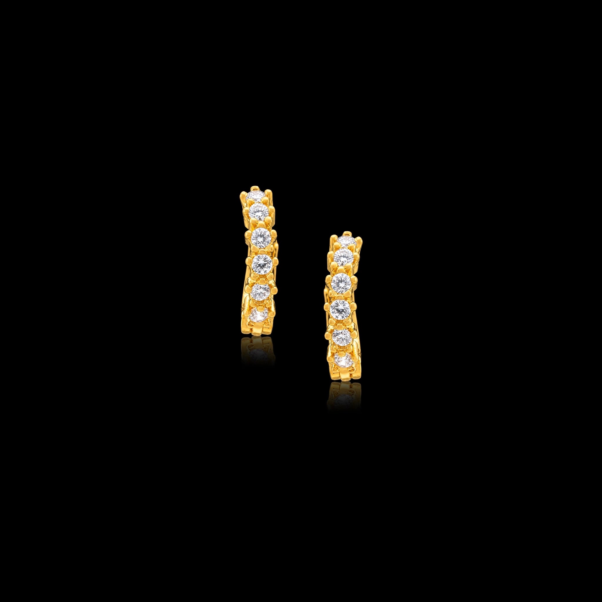 Stone Hoop Earring PSRST7W-07