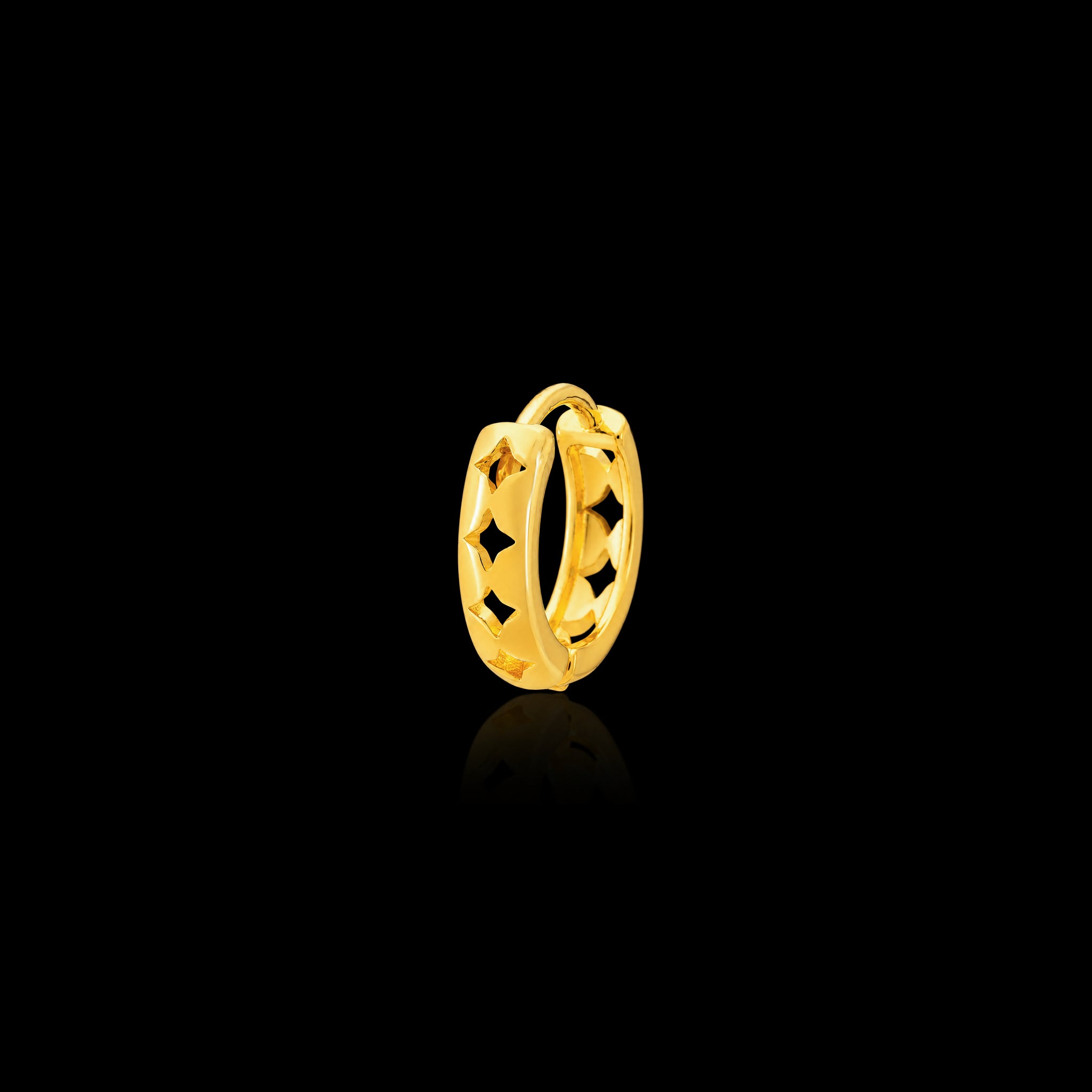 Golden Hoop Earring PGRST54-07