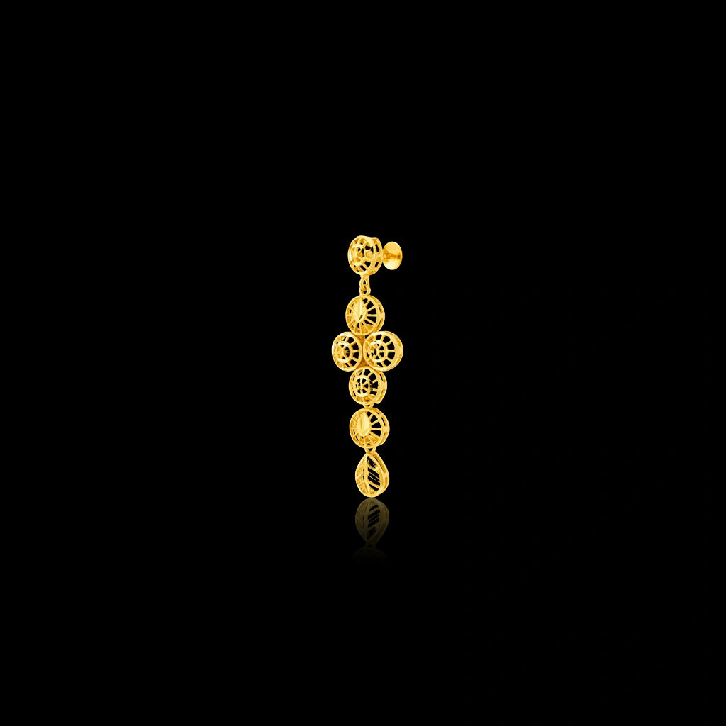 Golden Necklace Short with Golden Stud PGNS10-0301, PGHST90-061