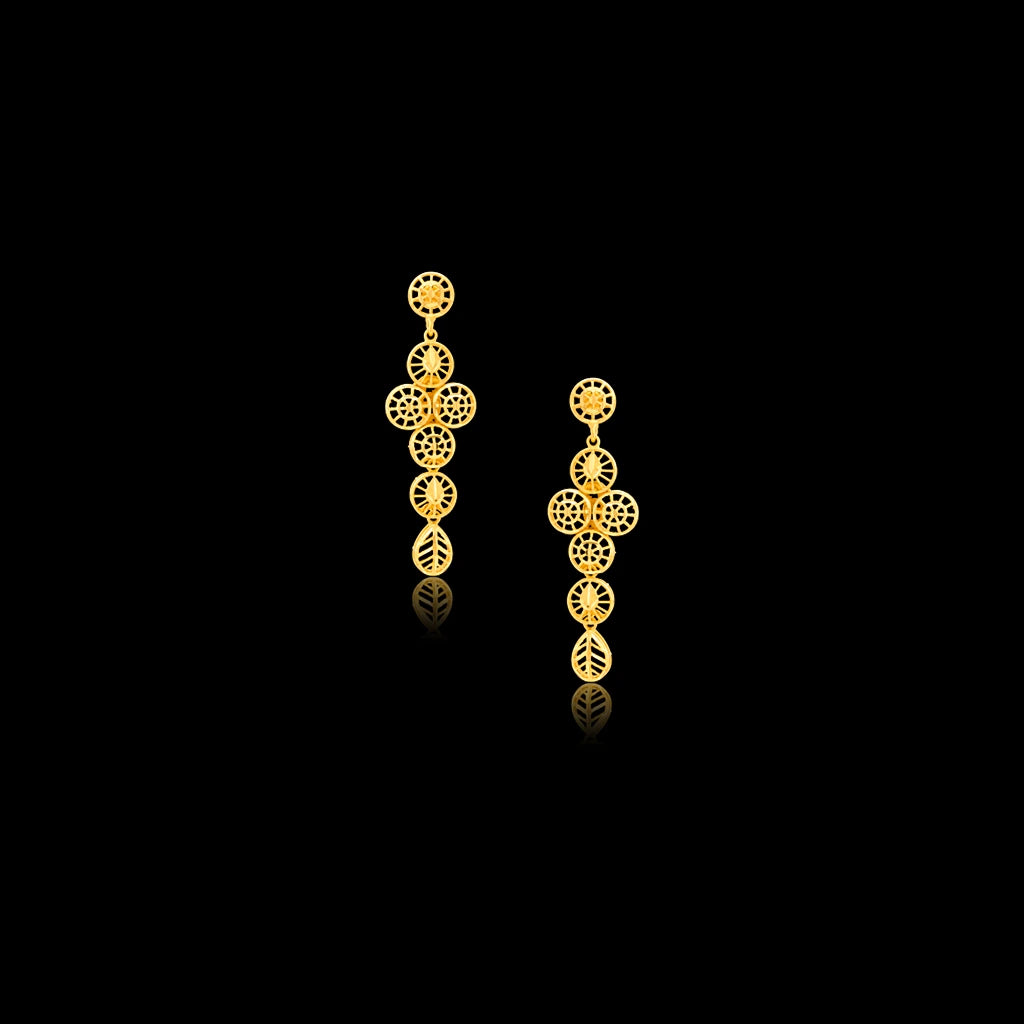 Golden Necklace Short with Golden Stud PGNS10-0301, PGHST90-061