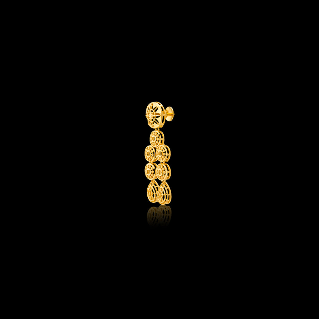 Golden Necklace Short with Golden Stud PGNS6-0301, PGHST86-061