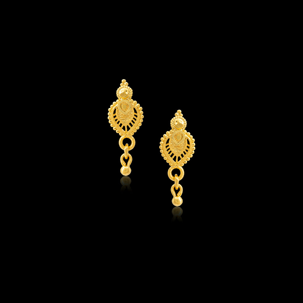 Golden Hanging Stud PGHST338-09