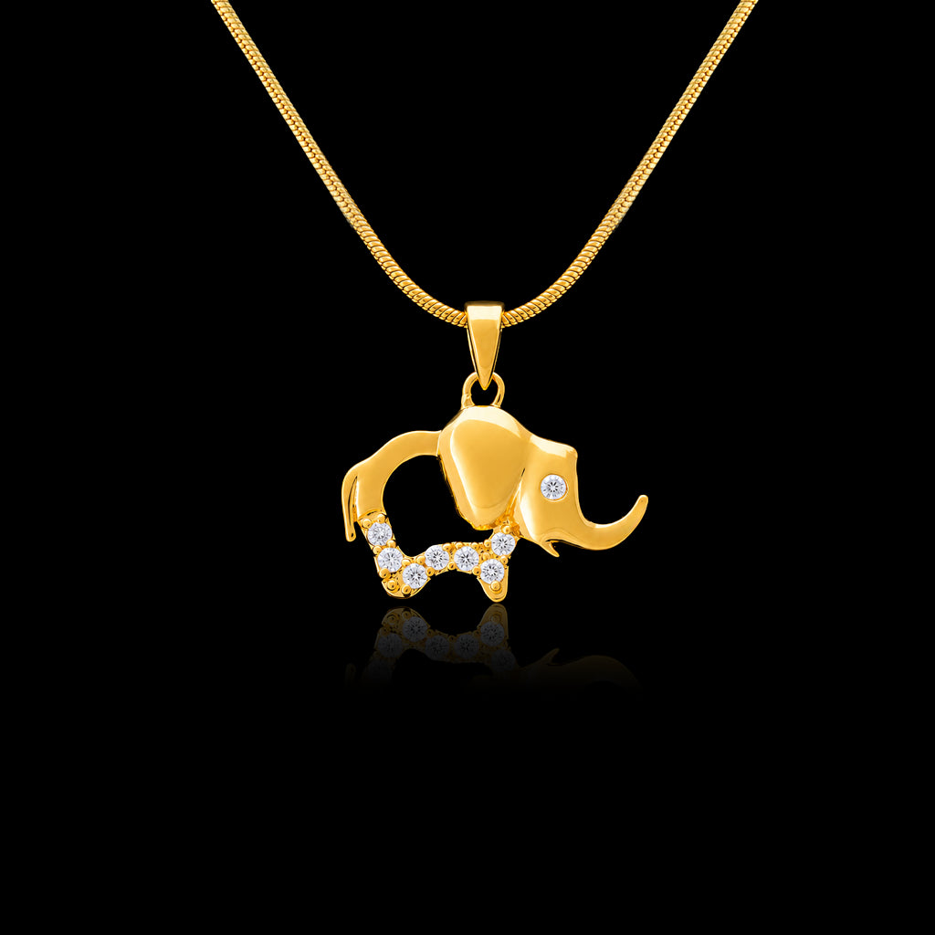 24CT Gold Layered Stone Pendant PSLT18W-021