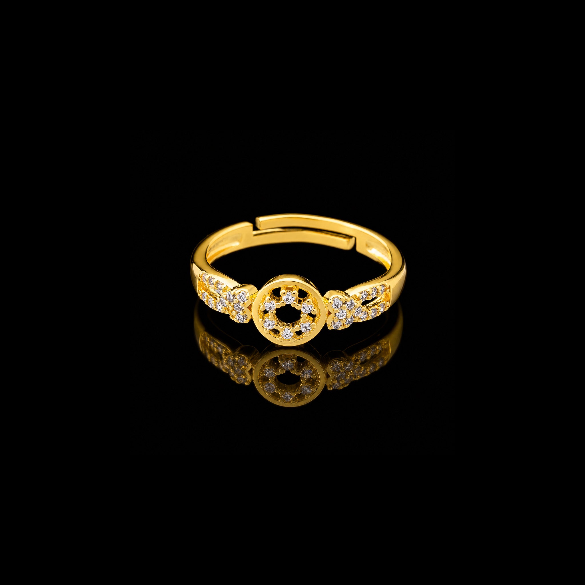 Adjustable Stone Ring PSR61W-041