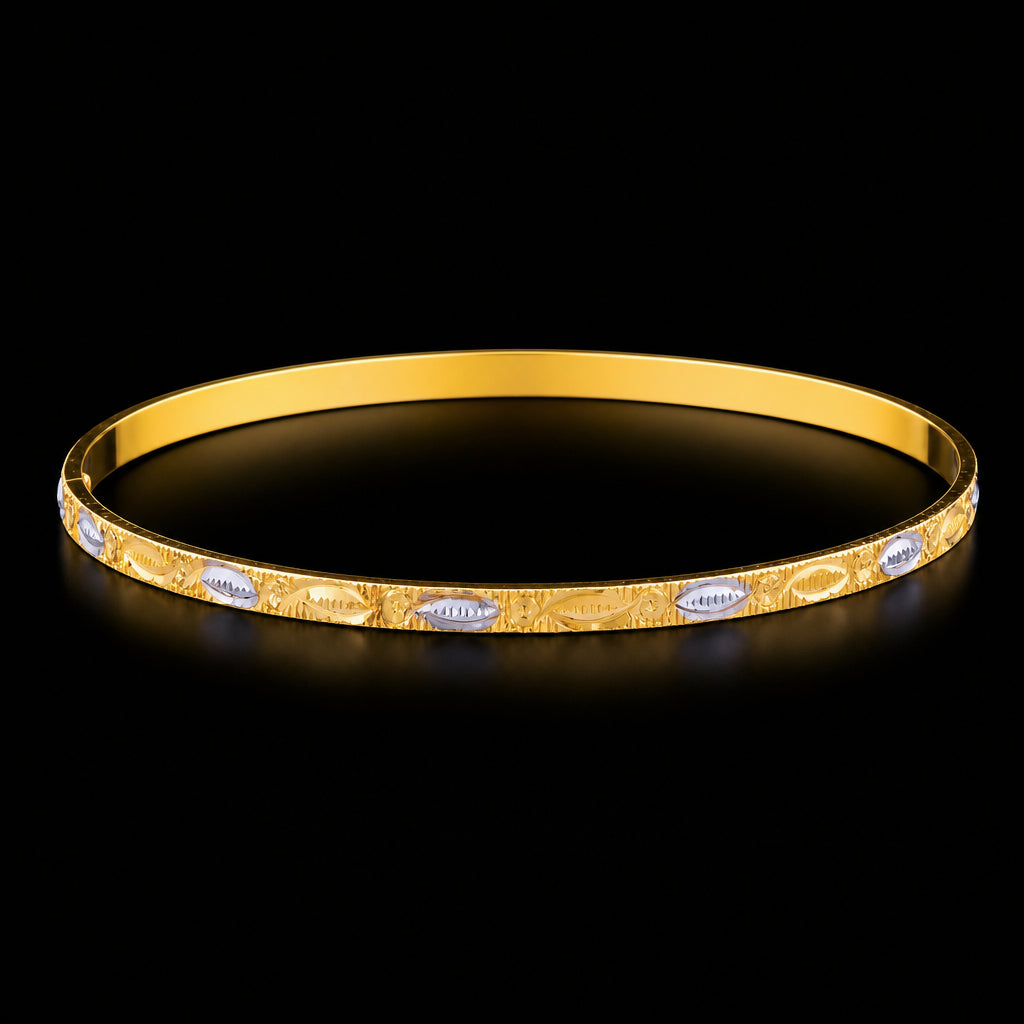 Rhodium bangle PRGB43-011
