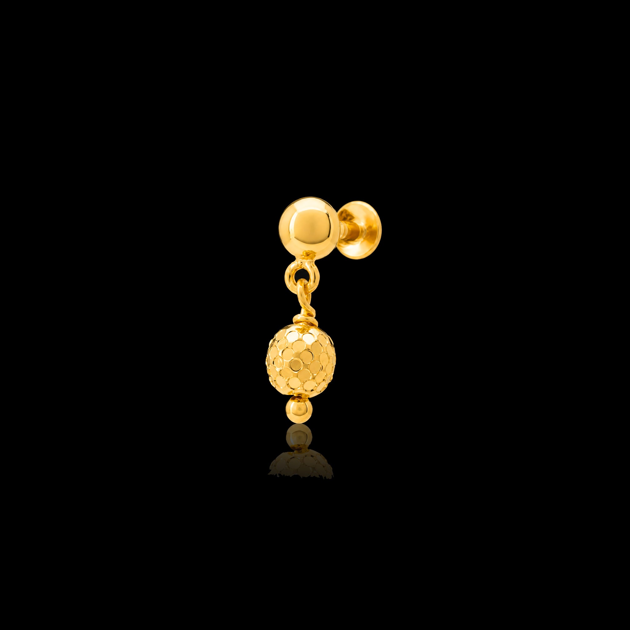 Golden Hanging Stud PGHST25-07