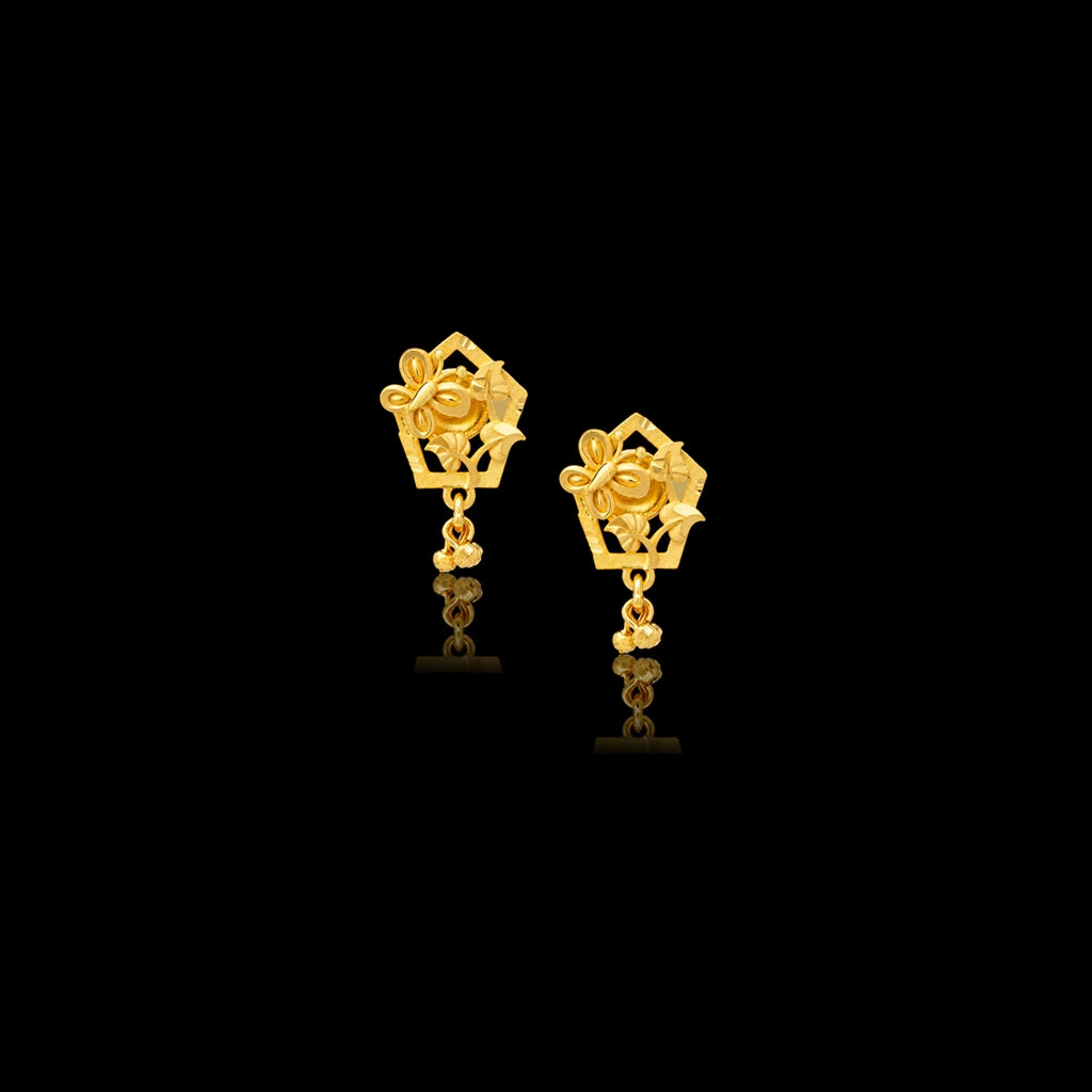 Golden Hanging Stud PGHST348-09