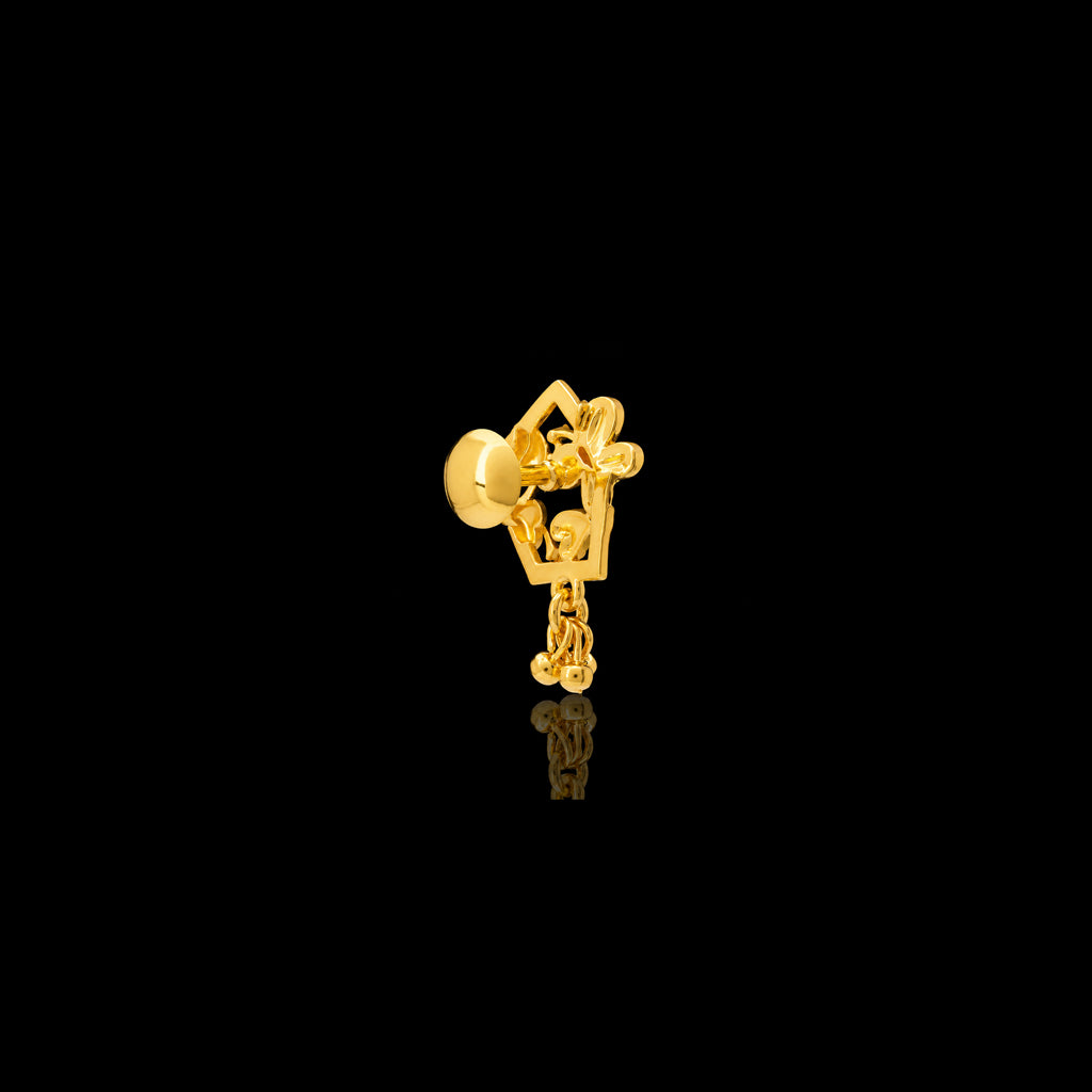 Golden Hanging Stud PGHST348-09