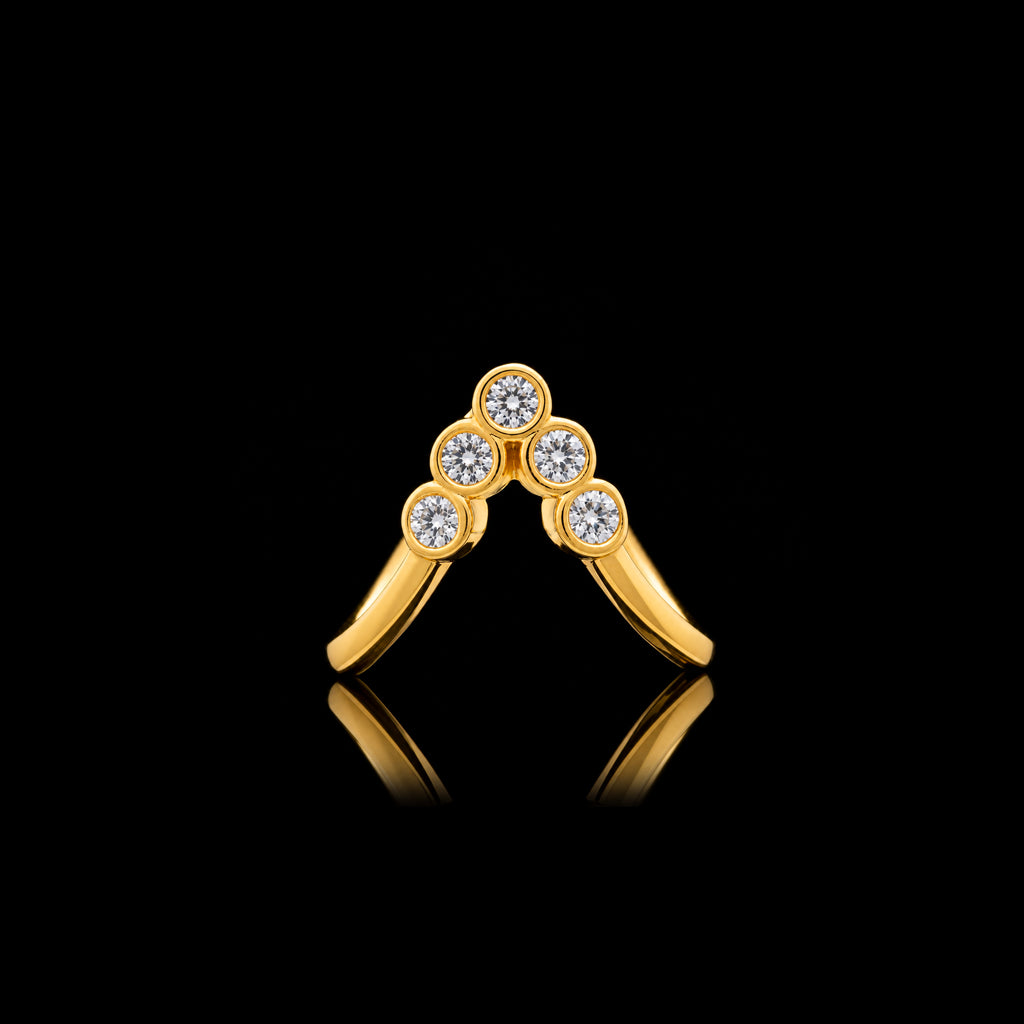Golden Stone Ring PSR42W-061